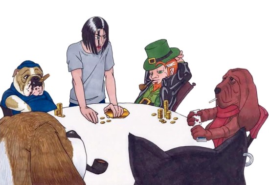 Husky Sled Saloon Poker Game